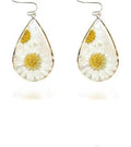 Resin flower earrings